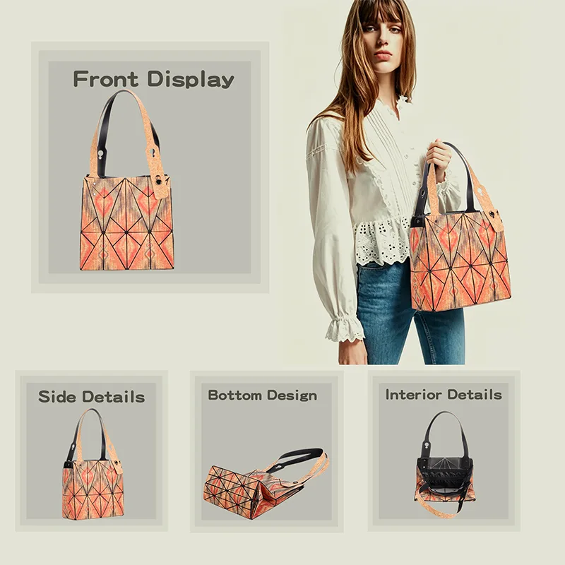 Fashion Textured Soft Cork Handbag